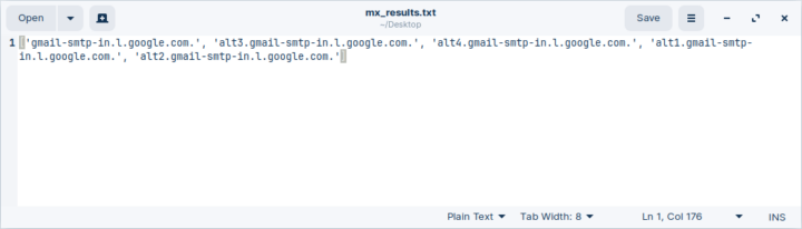 Python MX file output