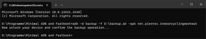 ADB Backup Command